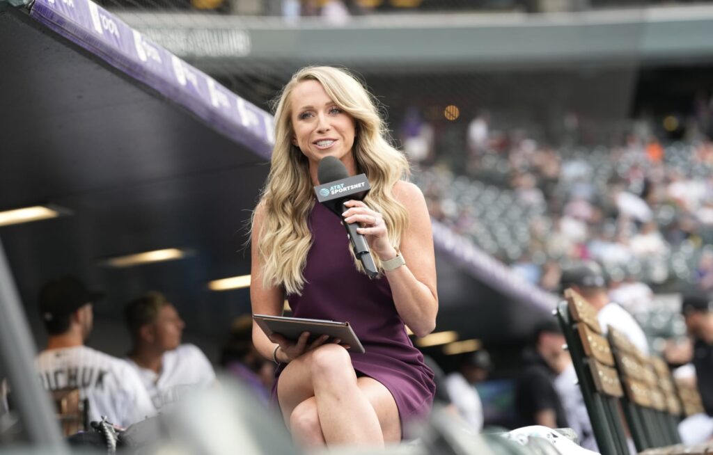 Reporter Kelsey Wingert Recovering After Getting Hit in the Head With '95 MPH Line Drive'